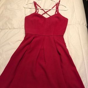Lulu’s Hot pink semi formal dress